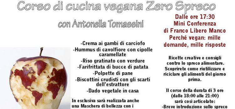 Corso di cucina vegana Zero Spreco con Antonella Tomassini